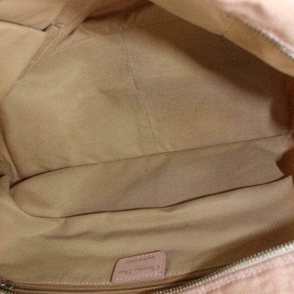 Dior Pink Trotter Style Satchel Logo Print Canvas And Pink Leather - Picture 2 of 8